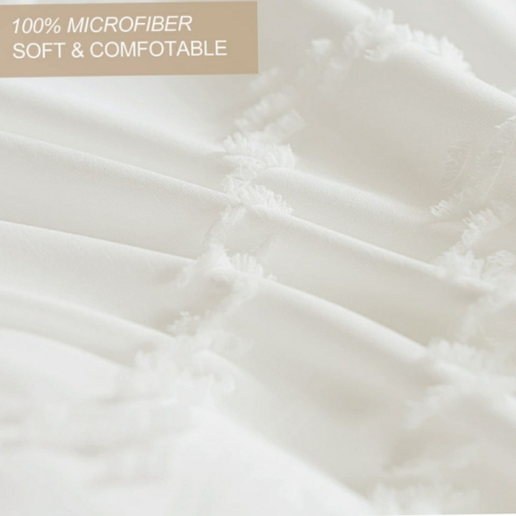 ⭐🆕 Boho white comforter set - Picture 6 of 9